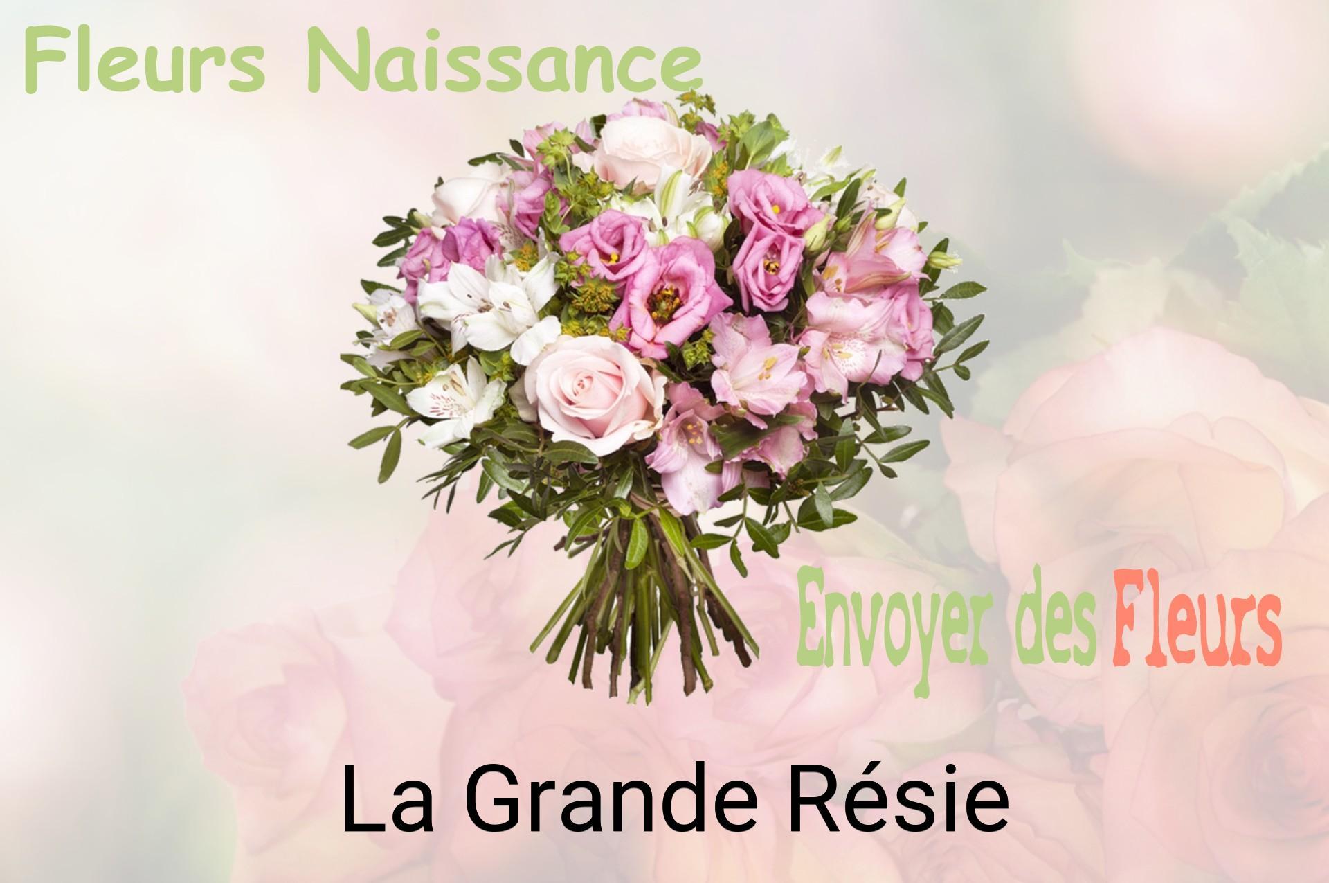 Bouquet de fleurs de naissance livré à La Grande-Résie